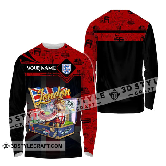 Unisex Shirt - Custom Text Shirt, England Shirt style option 4