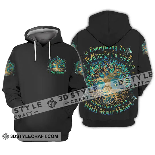 Unisex Shirt - Custom Text Shirt, Everything Is Magical Shirt style option 3