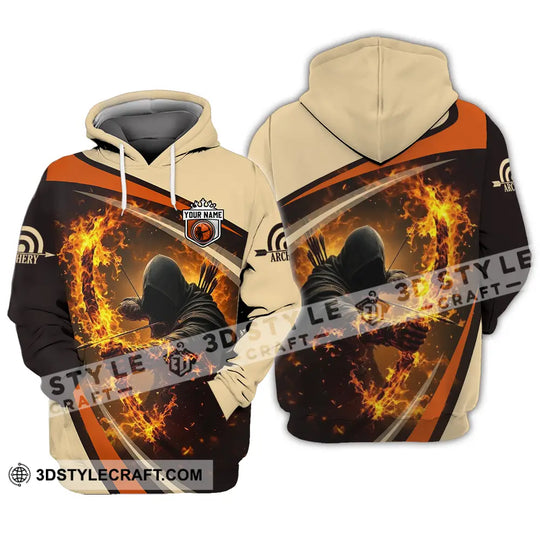 Unisex Shirt - Custom Text Shirt Fire Archery style option 3
