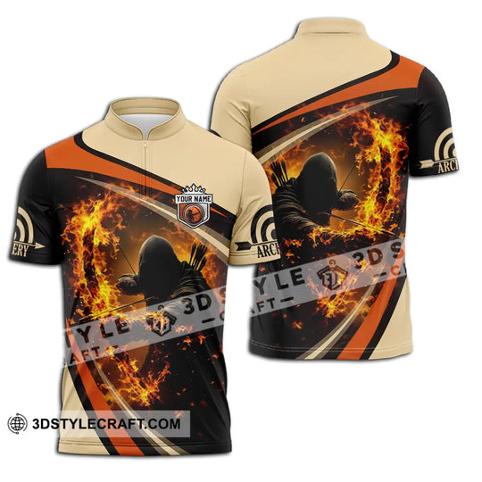 Unisex Shirt - Custom Text Shirt Fire Archery style option 2