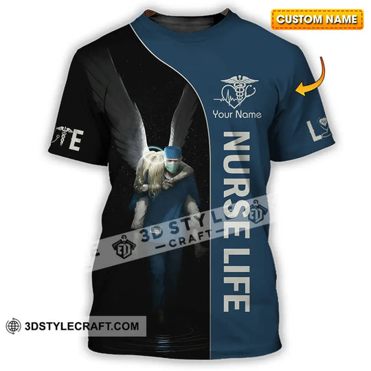 Unisex Shirt - Custom Text Shirt For Nurse, Nurselife, Nursing style option 1