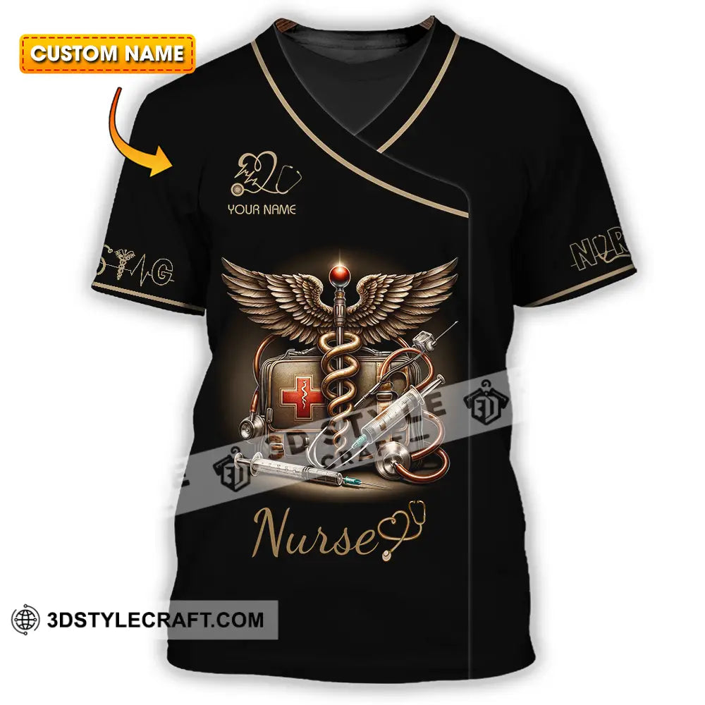 Unisex Shirt - Custom Text Shirt For Nurse Nurselife Nursing T-shirt