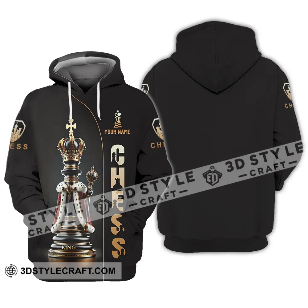 Unisex Shirt - Custom Text Golden Chess Hoodie / S T-Shirt