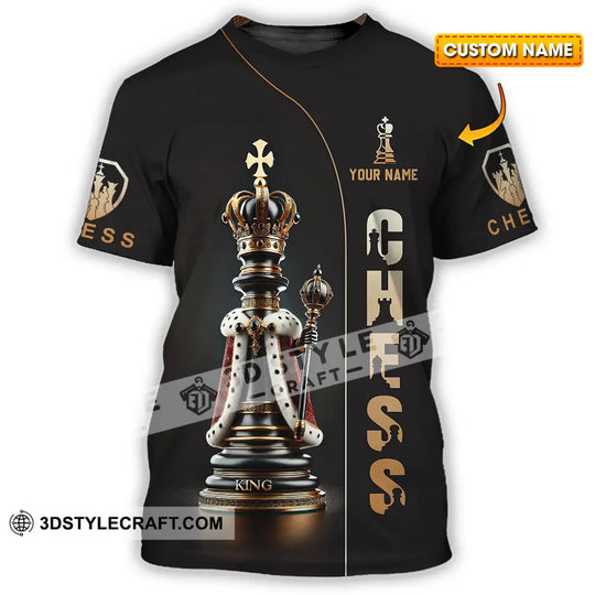 Unisex Shirt - Custom Text Shirt Golden Chess style option 1