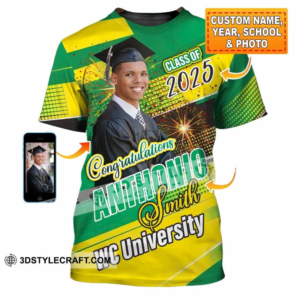 Unisex Shirt - Custom Text Shirt Graduation Shirt T-shirt