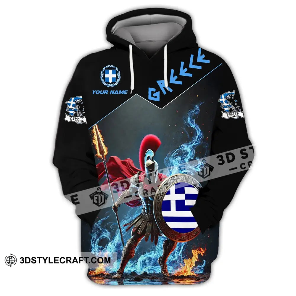 Unisex Shirt - Custom Text Greece Hoodie / S T-Shirt