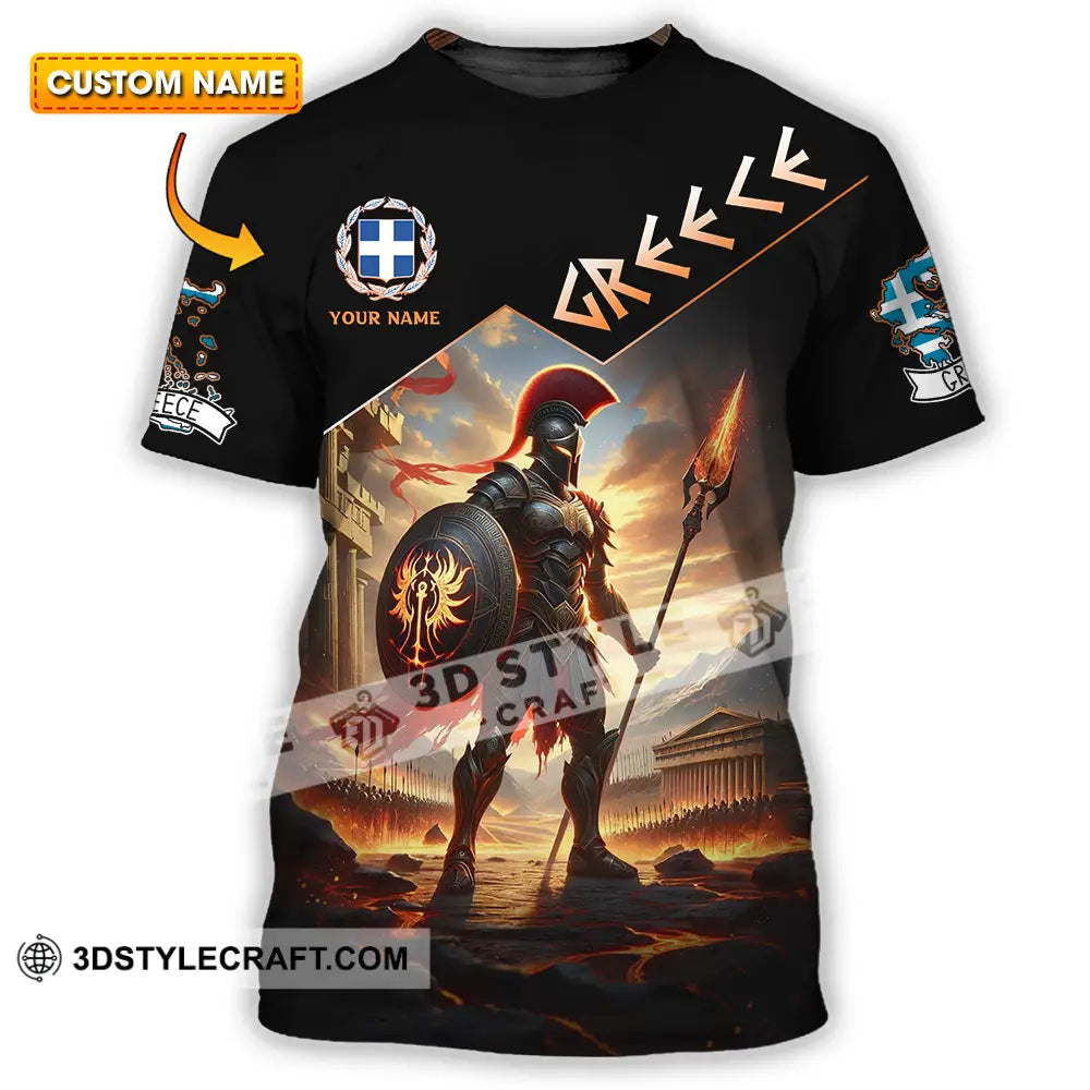 Unisex Shirt - Custom Text Greece T-Shirt