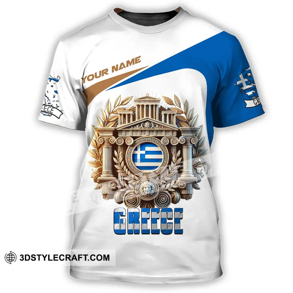 Unisex Shirt - Custom Text Greece T-Shirt / S T-Shirt