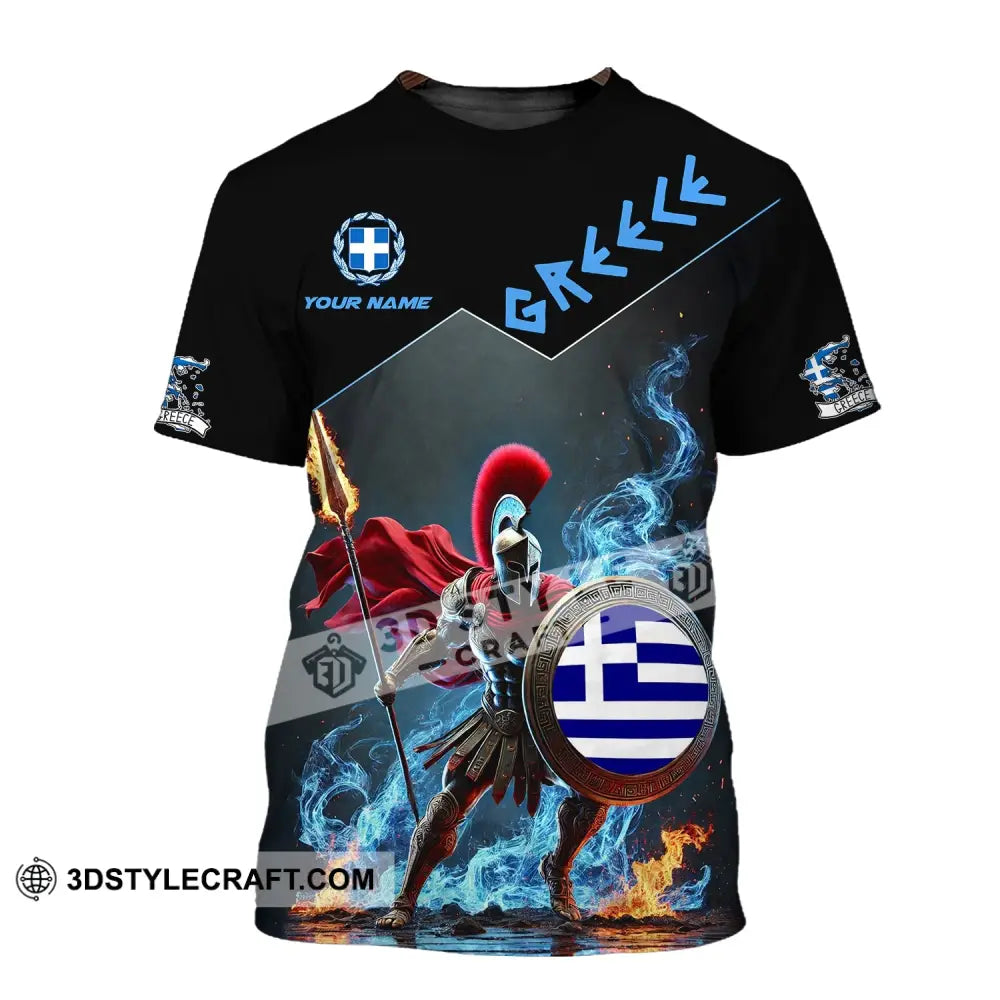 Unisex Shirt - Custom Text Greece T-Shirt / S T-Shirt