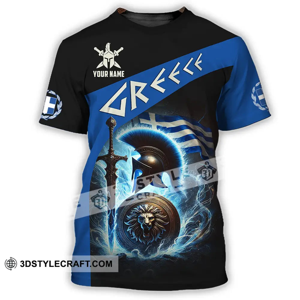 Unisex Shirt - Custom Text Greece T-Shirt / S T-Shirt
