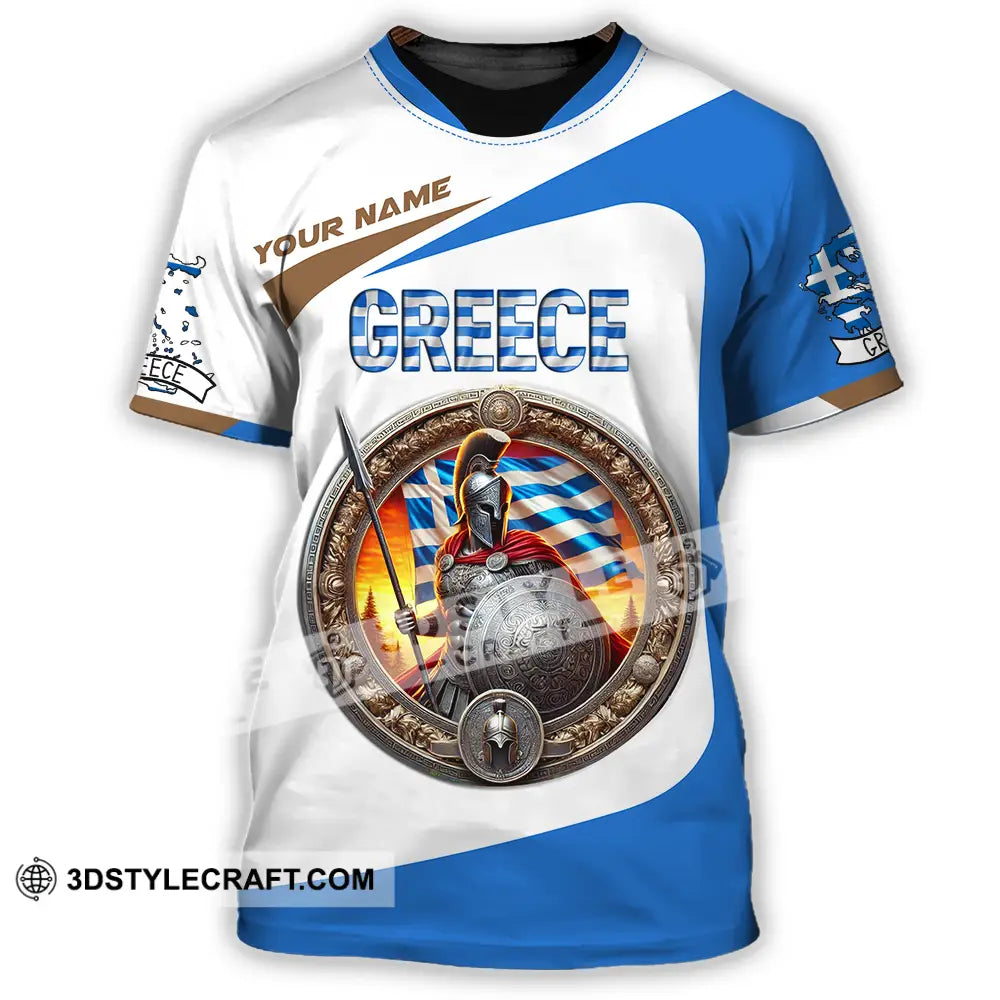 Unisex Shirt - Custom Text Greece T-Shirt / S T-Shirt