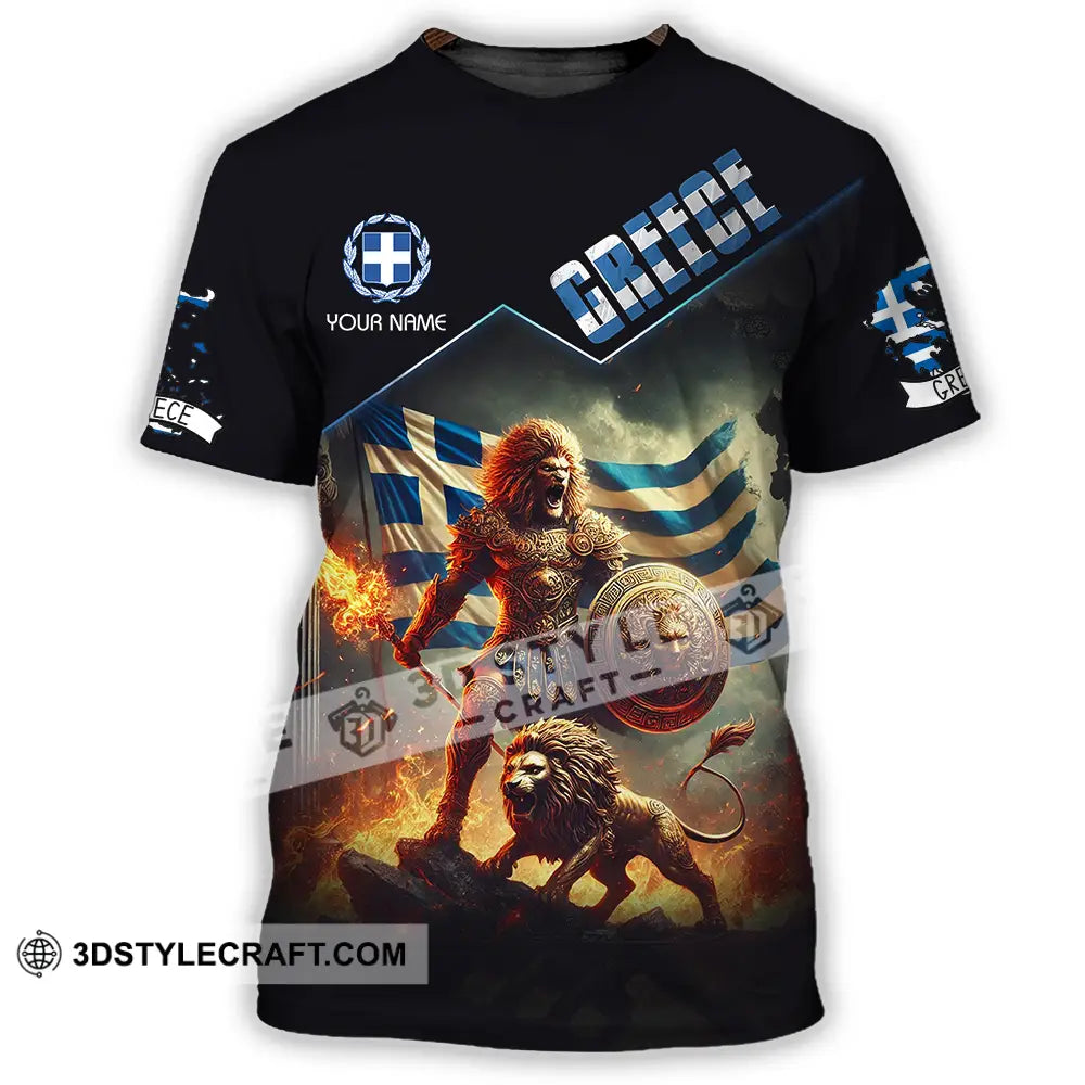 Unisex Shirt - Custom Text Greece T-Shirt / S T-Shirt