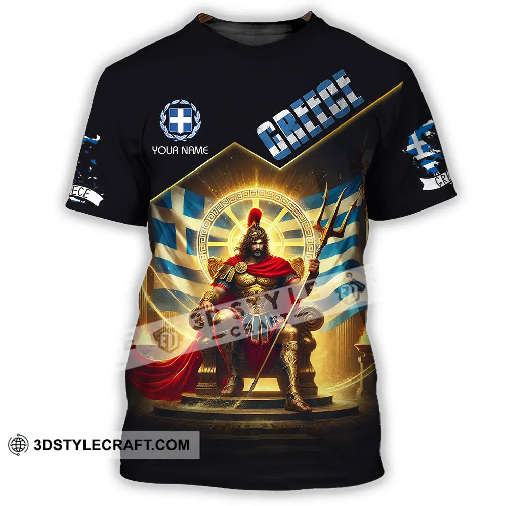Unisex Shirt - Custom Text Greece T-Shirt / S T-Shirt