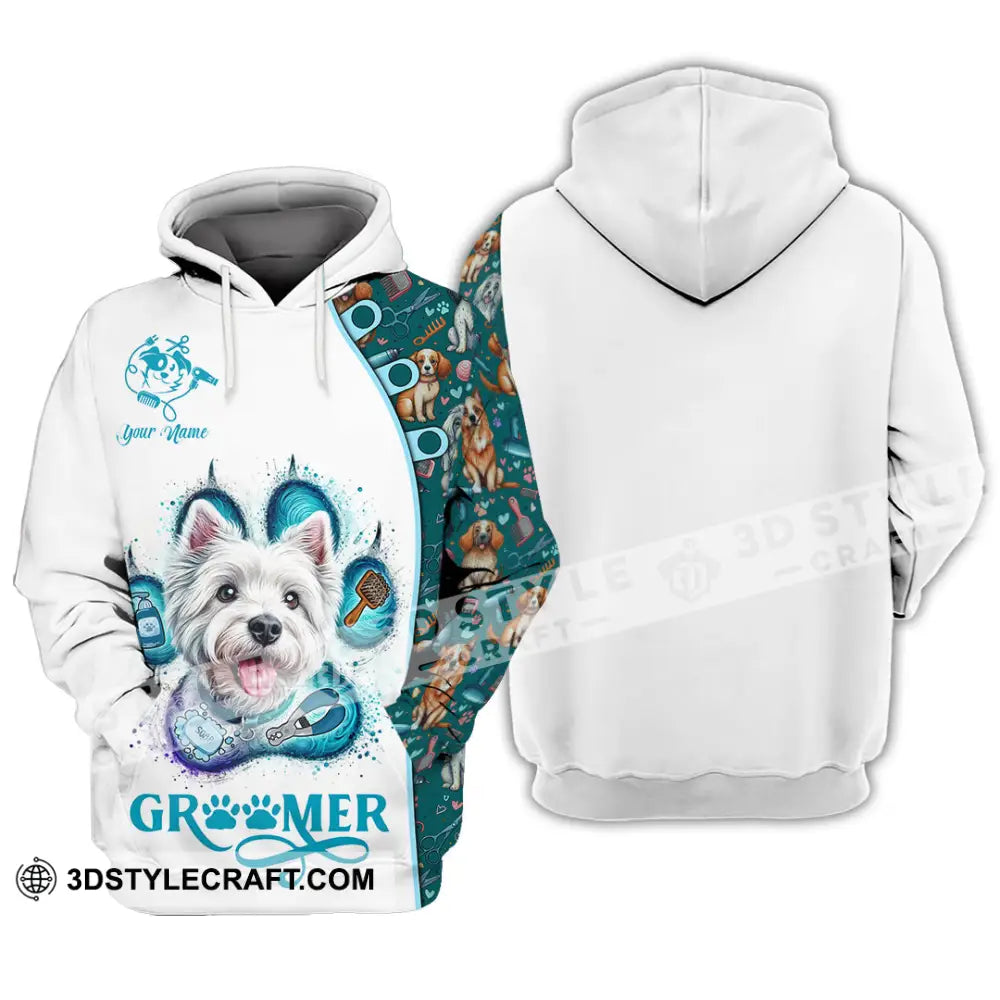 Unisex Shirt - Custom Text Shirt Groomer Shirt Hoodie / S T-shirt