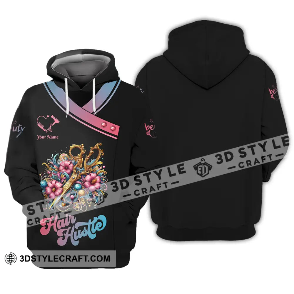 Unisex Shirt - Custom Text Hair Hustle Shirt Hoodie / S T-shirt