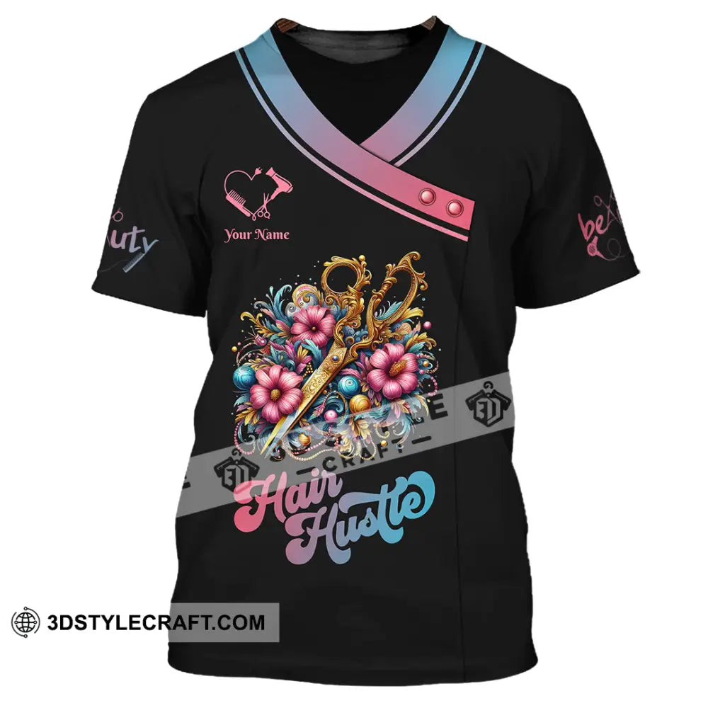 Unisex Shirt - Custom Text Hair Hustle Shirt T-Shirt / S T-shirt