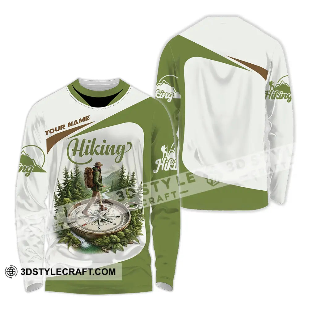 Unisex Shirt - Custom Text Shirt Hiking Shirt Long Sleeve Shirt / S T-shirt