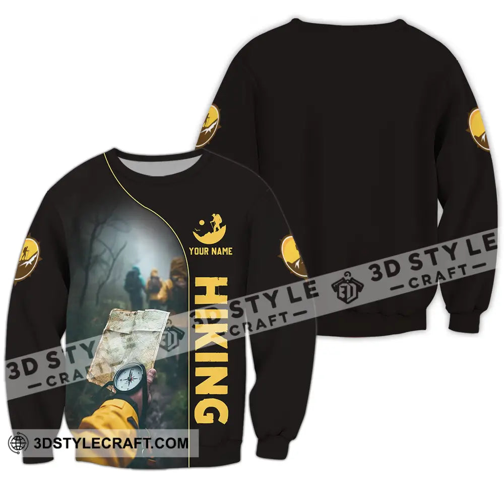 Unisex Shirt - Custom Text Shirt Hiking Shirt Long Sleeve / S T-shirt