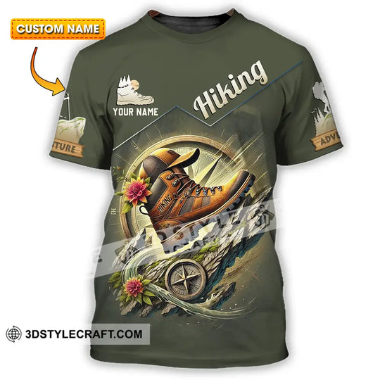 Unisex Shirt - Custom Text Shirt, Hiking style option 1