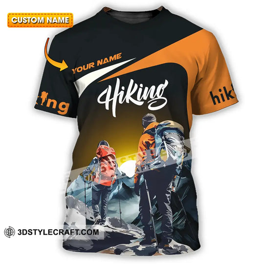 Unisex Shirt - Custom Text Shirt Hiking style option 1