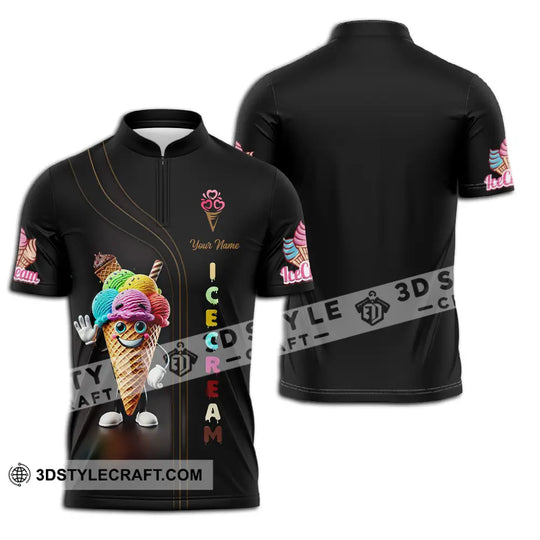 Unisex Shirt - Custom Text Shirt Ice Cream style option 2