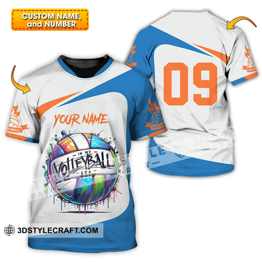 Unisex Shirt - Custom Text Shirt In My Volleyball style option 1
