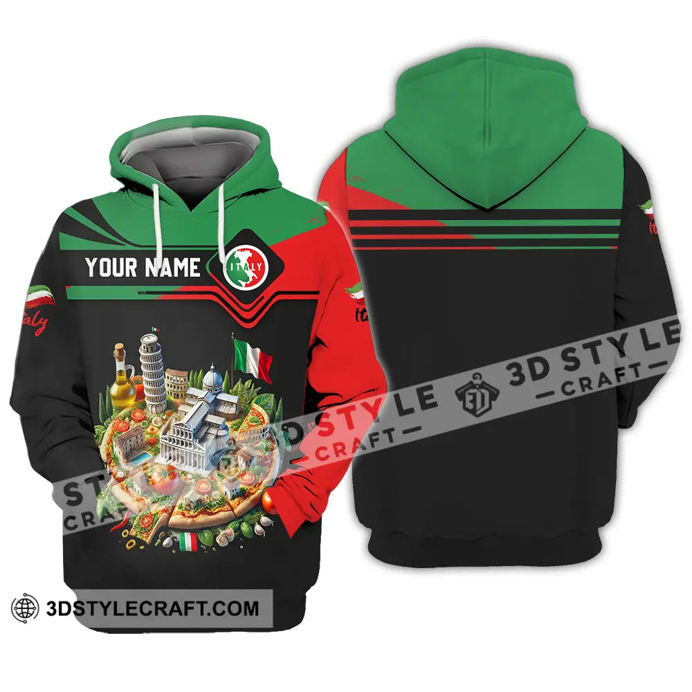 Unisex Shirt - Custom Text Shirt Italy Shirt Hoodie / S T-shirt