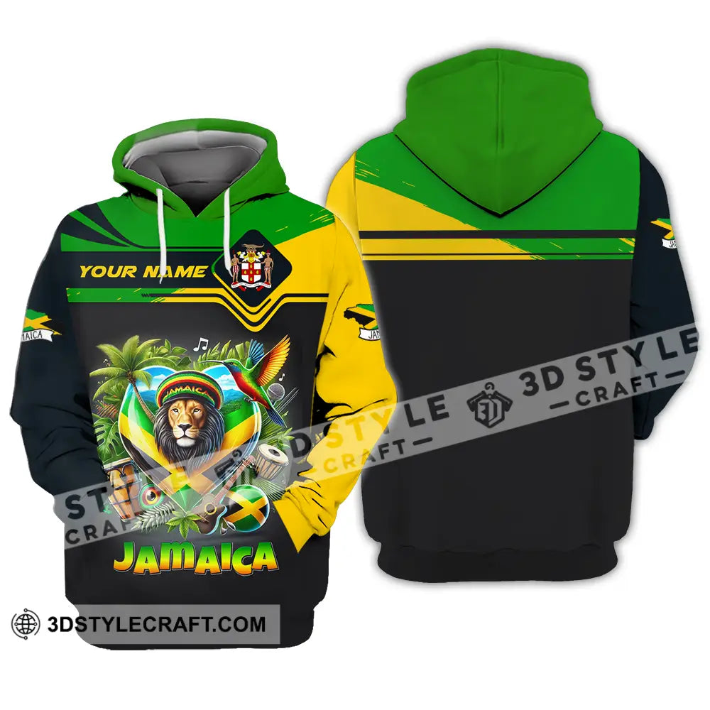 Unisex Shirt - Custom Text Jamaica Hoodie / S T-Shirt