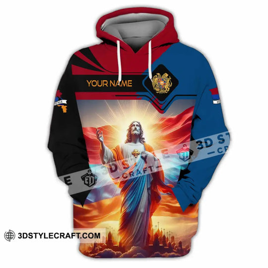 Unisex Shirt - Custom Text Shirt Jesus Armenia style option 4