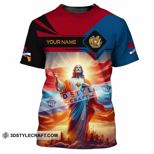 Unisex Shirt - Custom Text Shirt Jesus Armenia style option 2