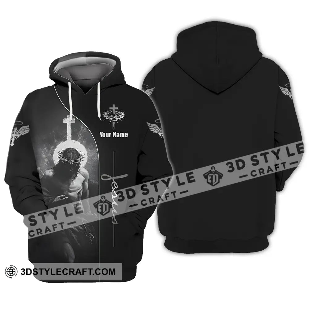 Unisex Shirt - Custom Text Jesus Hoodie / S T-Shirt