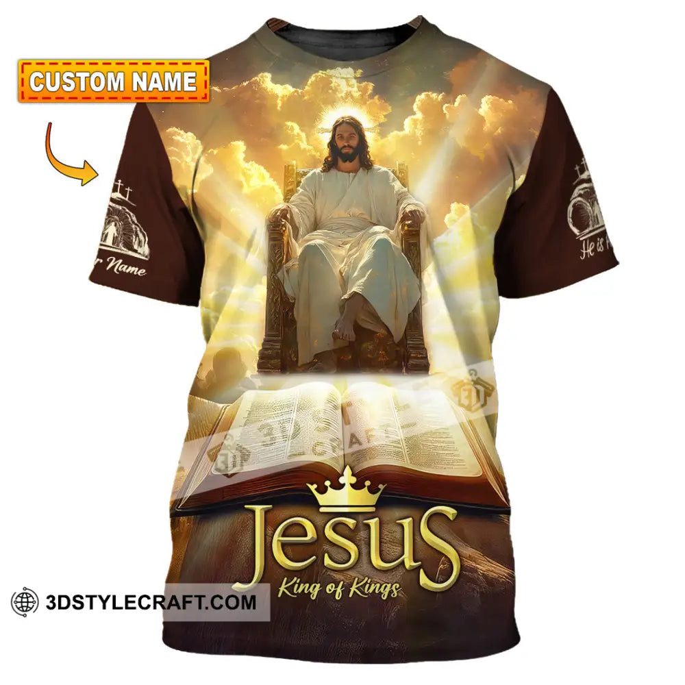 Unisex Shirt - Custom Text Jesus King Of Kings T-Shirt