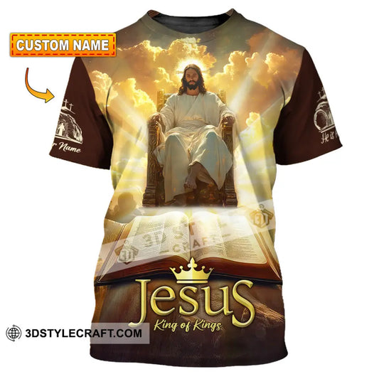 Unisex Shirt - Custom Text Jesus King Of Kings T-Shirt