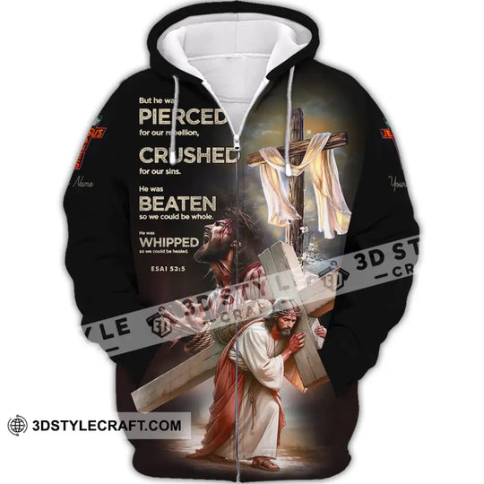 Unisex Shirt - Custom Text Shirt Jesus Saves style option 2