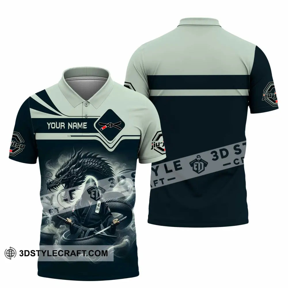 Unisex Shirt - Custom Text Shirt Jiu Jitsu Polo Shirt / S T-shirt