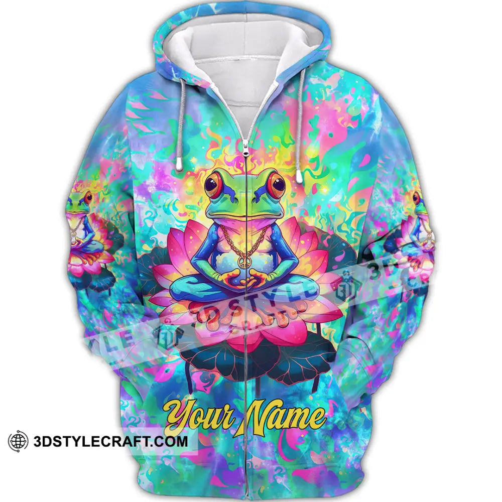 Unisex Shirt - Custom Text Shirt Just Breathe Everything Is Going To Be Okay Hippie Shirt Zipper Hoodie / S T-shirt