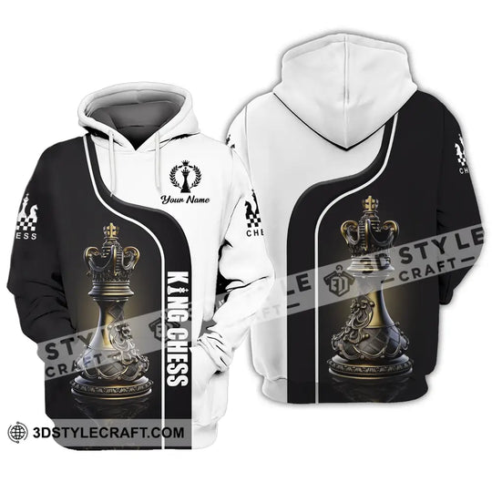 Unisex Shirt - Custom Text Shirt King Chess style option 3
