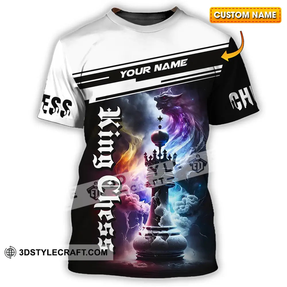 Unisex Shirt - Custom Text King Chess T-Shirt