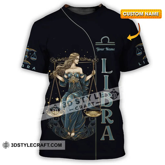 Unisex Shirt - Custom Text Shirt Libra style option 1