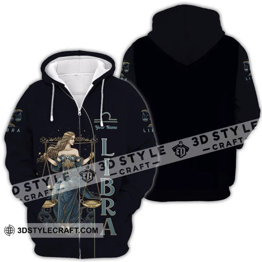 Unisex Shirt - Custom Text Shirt Libra style option 4
