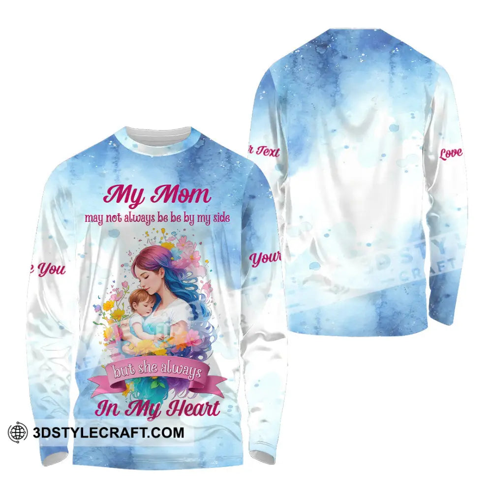 Unisex Shirt - Custom Text Shirt Love Mom Shirt Mother’s Day Gift Long Sleeve Shirt / S T-shirt