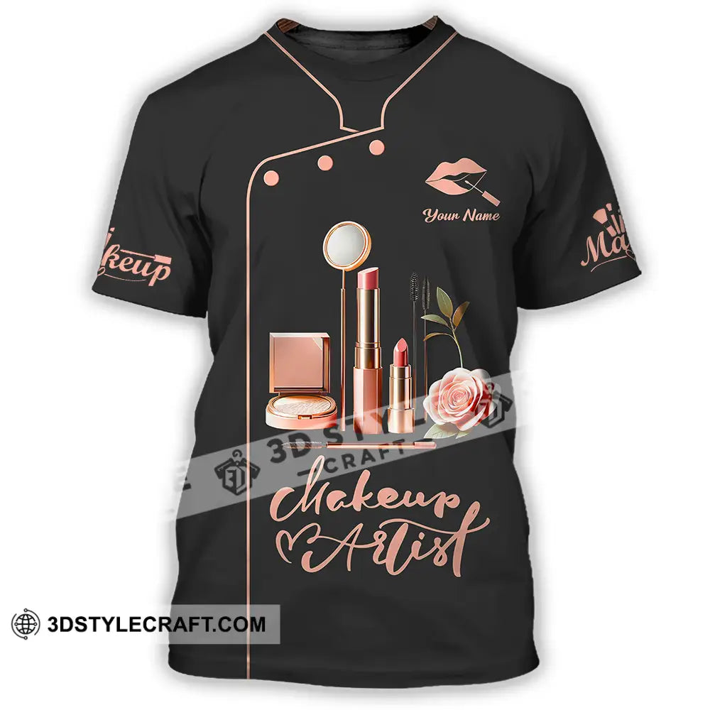 Unisex Shirt - Custom Text Shirt Make Up Artist Shirt T-Shirt / S T-shirt