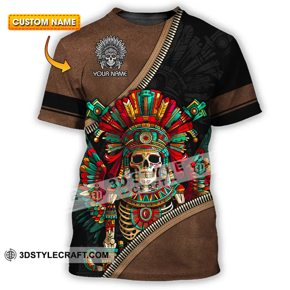 Unisex Shirt - Custom Text Shirt Mexico Aztec Classic Shirt T-shirt