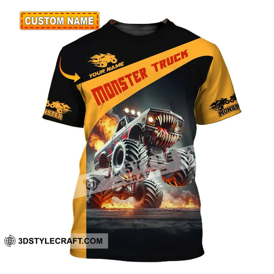 Unisex Shirt - Custom Text Shirt Monster Truck style option 1