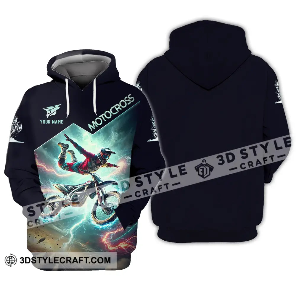 Unisex Shirt - Custom Text Motocross Hoodie / S T-Shirt