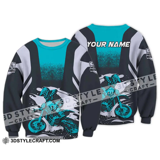 Unisex Shirt - Custom Text Motocross Sport Shirt style option 4