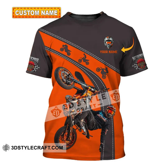 Unisex Shirt - Custom Text Shirt Motocross style option 1