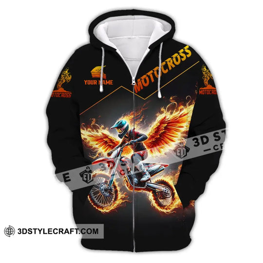 Unisex Shirt - Custom Text Shirt Motocross style option 3