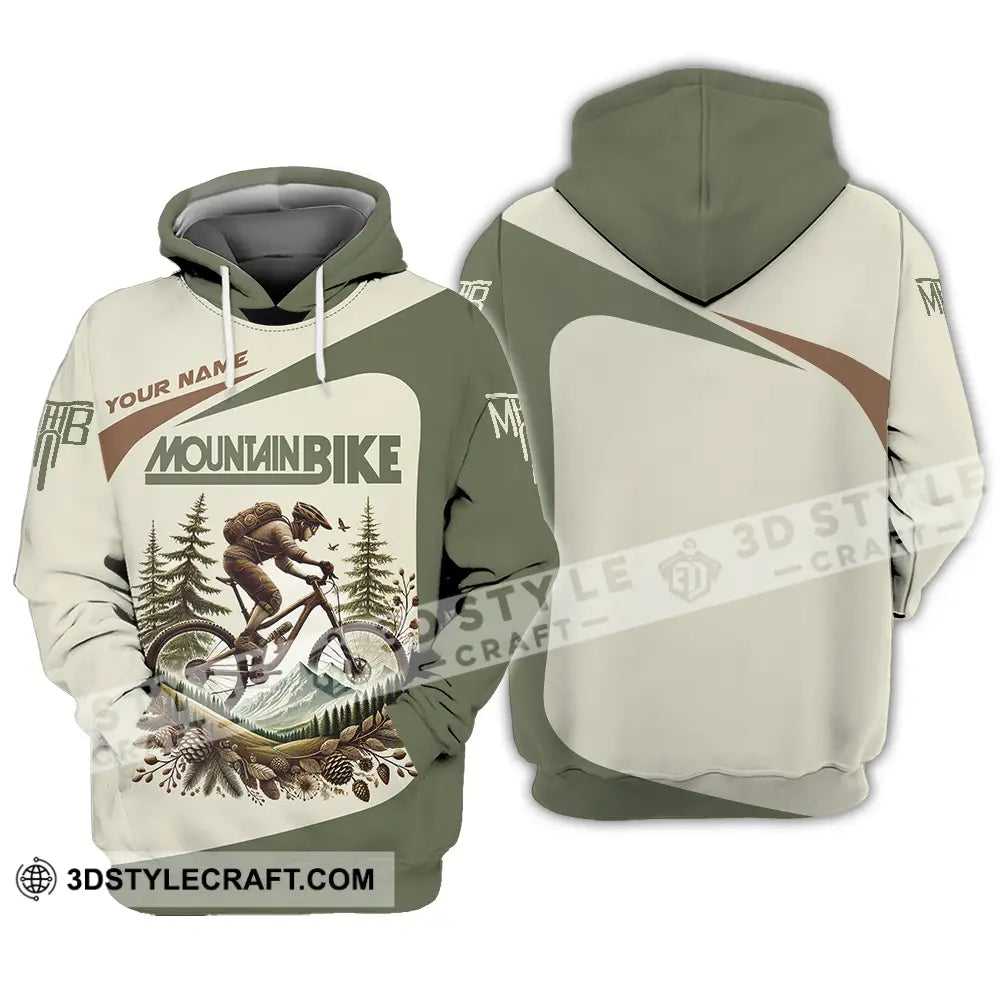 Unisex Shirt - Custom Text Shirt Mountain Bike Shirt Hoodie / S T-shirt