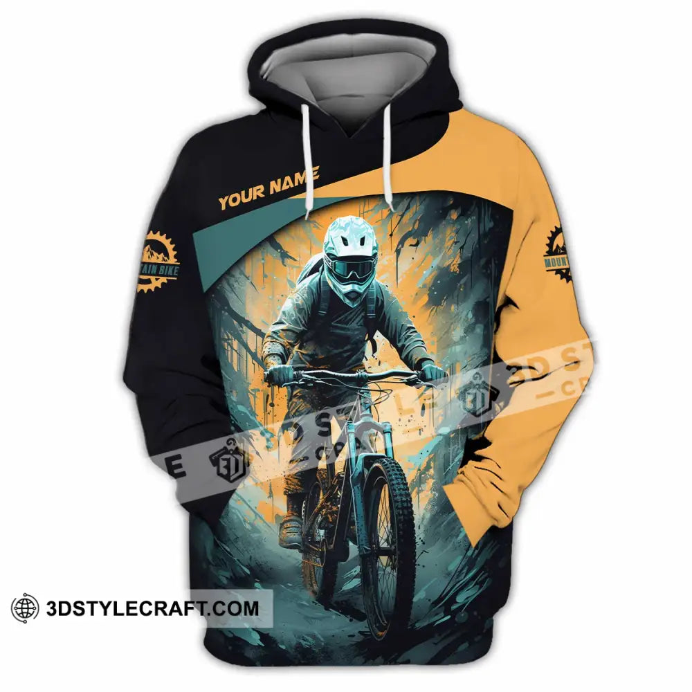 Unisex Shirt - Custom Text Shirt Mountain Bike Shirt Hoodie / S T-shirt